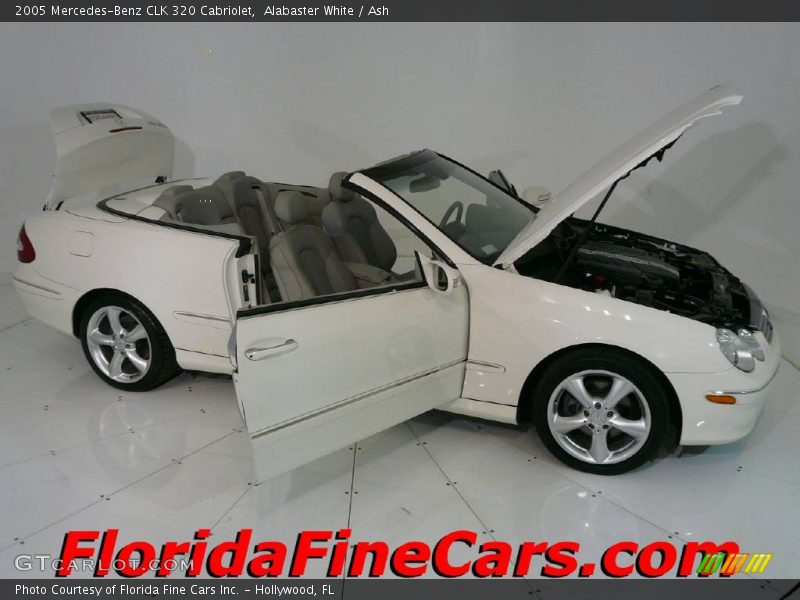 Alabaster White / Ash 2005 Mercedes-Benz CLK 320 Cabriolet