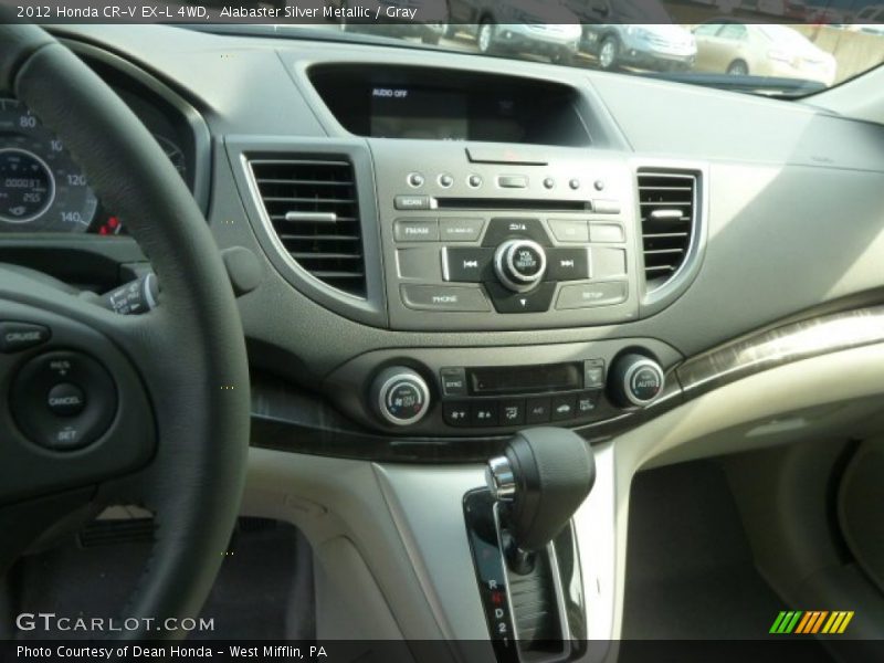 Alabaster Silver Metallic / Gray 2012 Honda CR-V EX-L 4WD