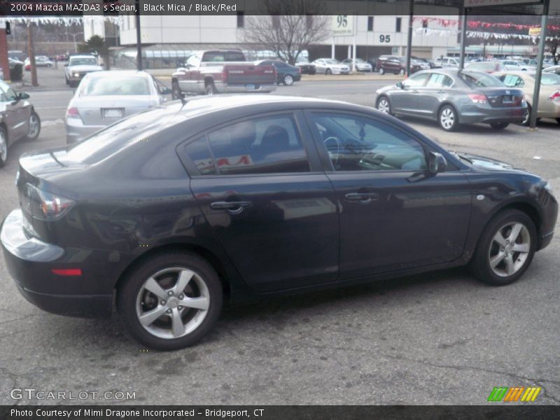 Black Mica / Black/Red 2004 Mazda MAZDA3 s Sedan