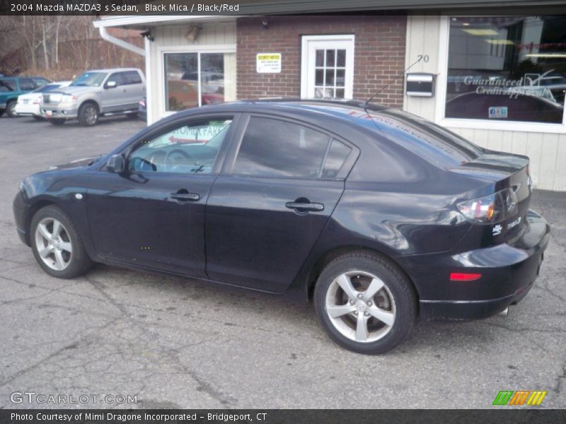 Black Mica / Black/Red 2004 Mazda MAZDA3 s Sedan
