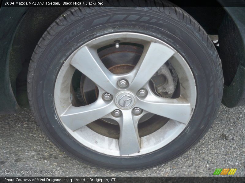 Black Mica / Black/Red 2004 Mazda MAZDA3 s Sedan
