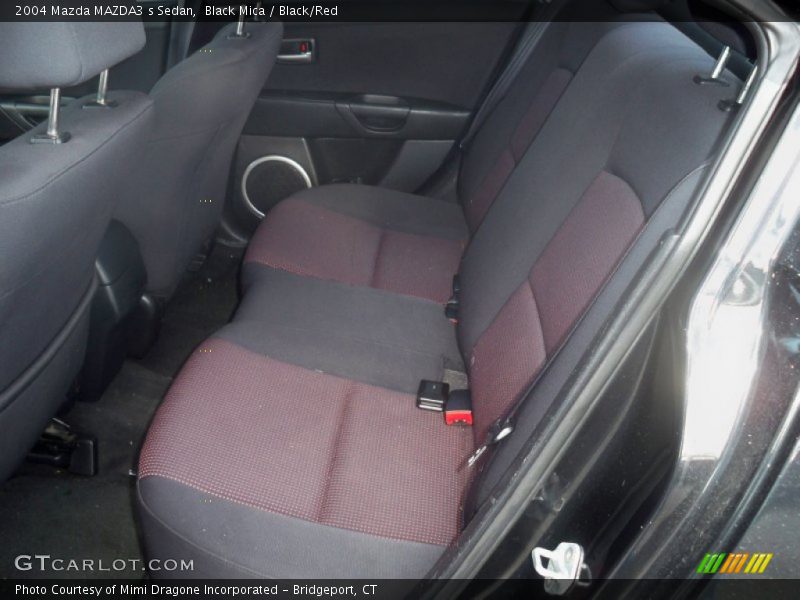 Black Mica / Black/Red 2004 Mazda MAZDA3 s Sedan