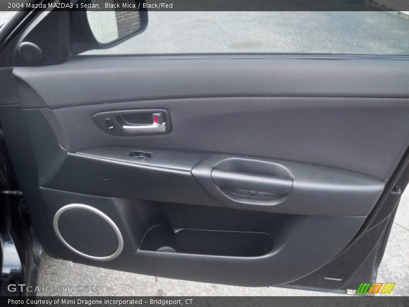 Black Mica / Black/Red 2004 Mazda MAZDA3 s Sedan