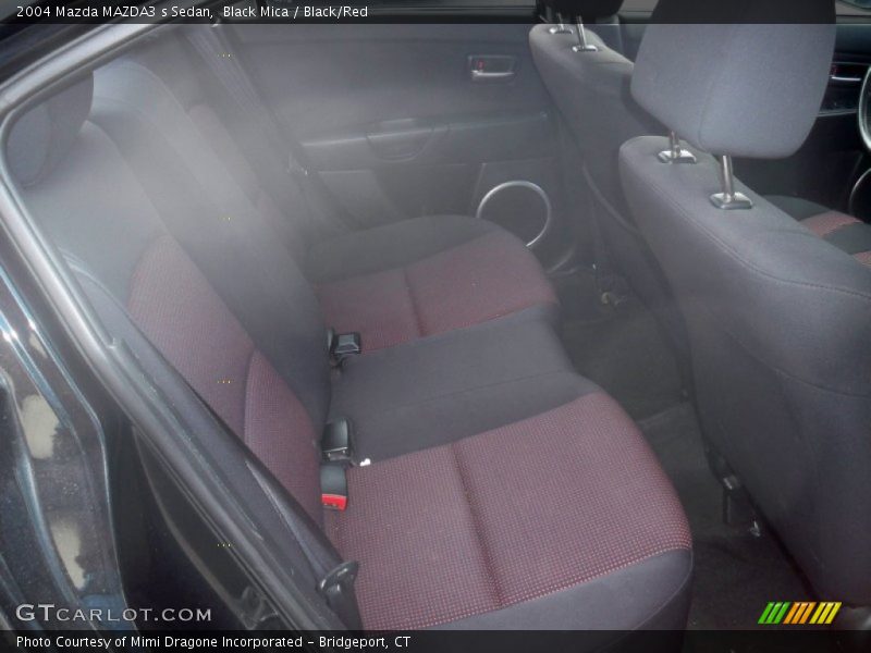 Black Mica / Black/Red 2004 Mazda MAZDA3 s Sedan