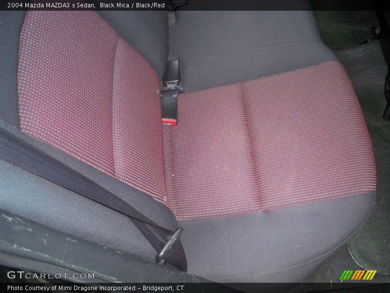 Black Mica / Black/Red 2004 Mazda MAZDA3 s Sedan