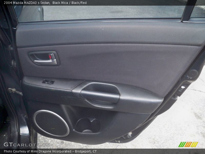 Black Mica / Black/Red 2004 Mazda MAZDA3 s Sedan