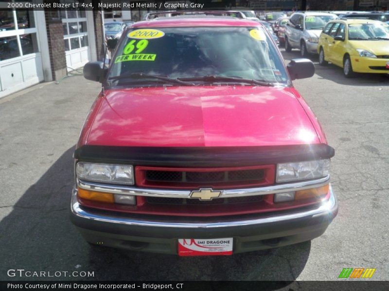 Majestic Red Metallic / Graphite Gray 2000 Chevrolet Blazer LT 4x4