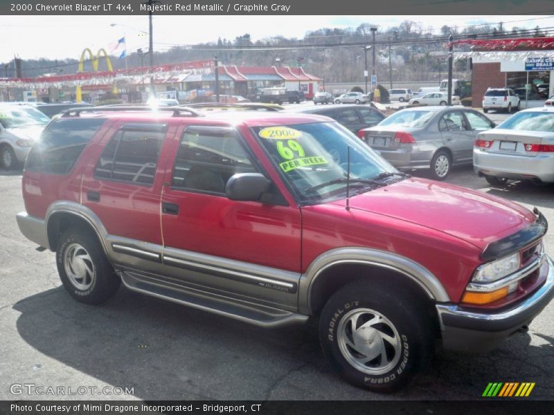 Majestic Red Metallic / Graphite Gray 2000 Chevrolet Blazer LT 4x4