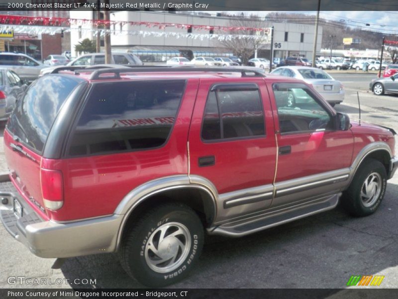 Majestic Red Metallic / Graphite Gray 2000 Chevrolet Blazer LT 4x4