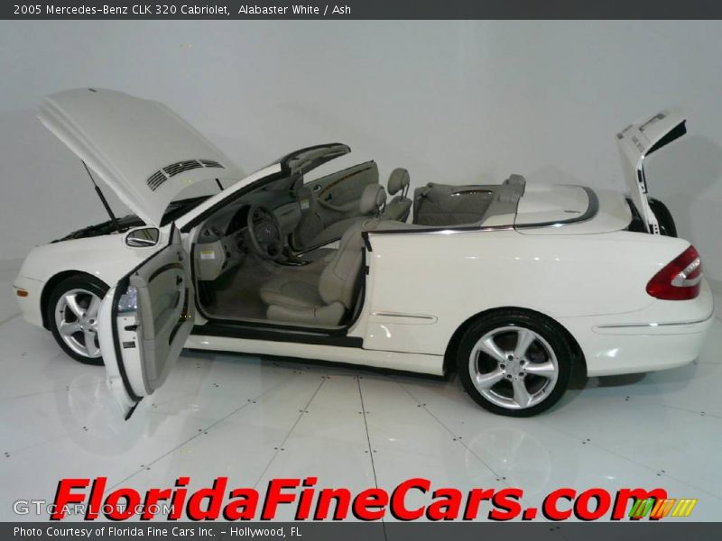 Alabaster White / Ash 2005 Mercedes-Benz CLK 320 Cabriolet