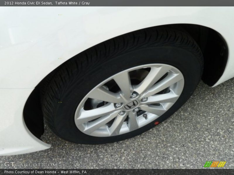 Taffeta White / Gray 2012 Honda Civic EX Sedan