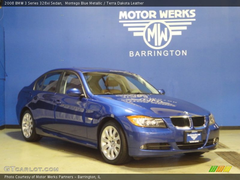 Montego Blue Metallic / Terra Dakota Leather 2008 BMW 3 Series 328xi Sedan