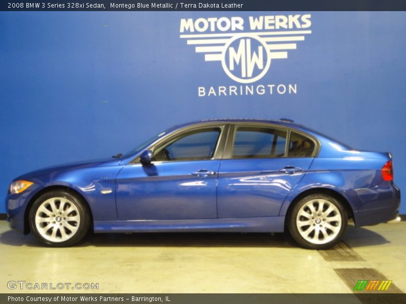 Montego Blue Metallic / Terra Dakota Leather 2008 BMW 3 Series 328xi Sedan
