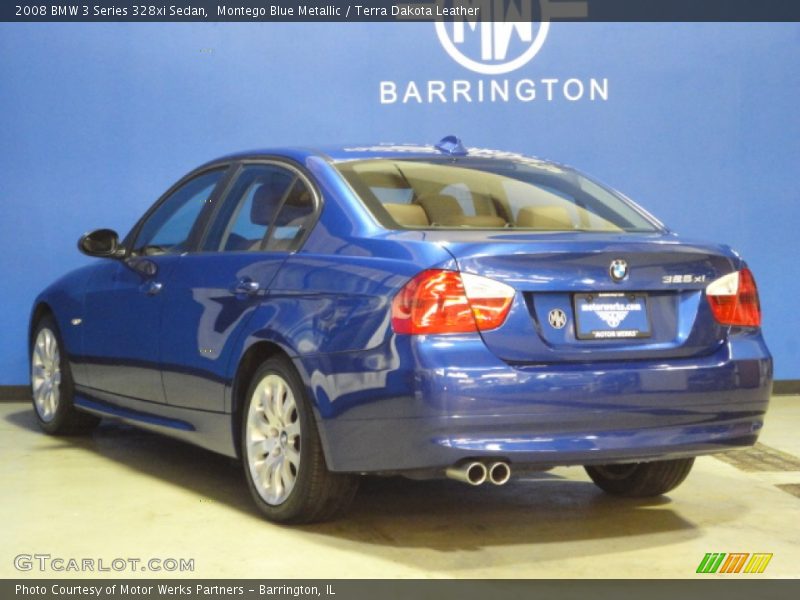 Montego Blue Metallic / Terra Dakota Leather 2008 BMW 3 Series 328xi Sedan