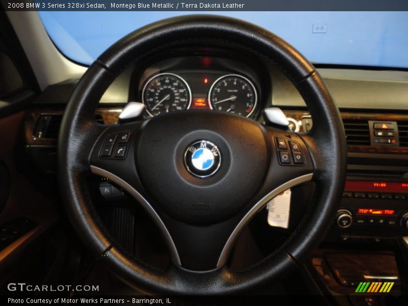 Montego Blue Metallic / Terra Dakota Leather 2008 BMW 3 Series 328xi Sedan