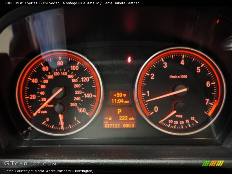 Montego Blue Metallic / Terra Dakota Leather 2008 BMW 3 Series 328xi Sedan