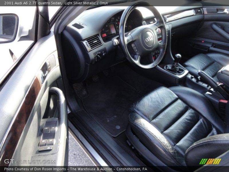 Light Silver Metallic / Onyx 2001 Audi A6 2.7T quattro Sedan