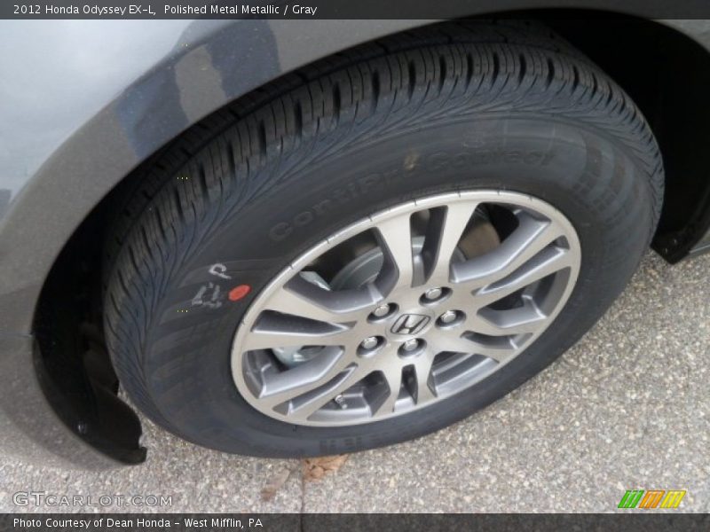 Polished Metal Metallic / Gray 2012 Honda Odyssey EX-L