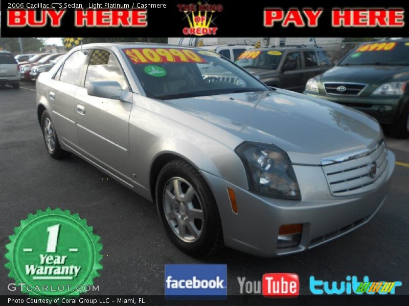 Light Platinum / Cashmere 2006 Cadillac CTS Sedan