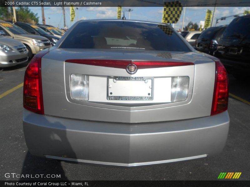 Light Platinum / Cashmere 2006 Cadillac CTS Sedan