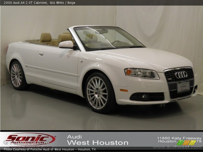 Ibis White / Beige 2009 Audi A4 2.0T Cabriolet