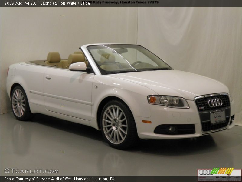 Ibis White / Beige 2009 Audi A4 2.0T Cabriolet