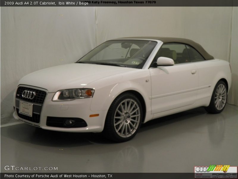 Ibis White / Beige 2009 Audi A4 2.0T Cabriolet