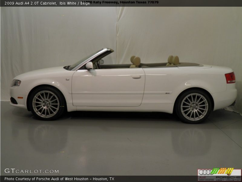 Ibis White / Beige 2009 Audi A4 2.0T Cabriolet
