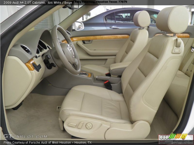 Ibis White / Beige 2009 Audi A4 2.0T Cabriolet