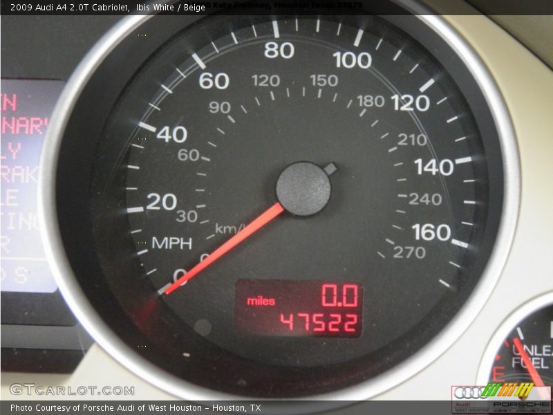 Ibis White / Beige 2009 Audi A4 2.0T Cabriolet