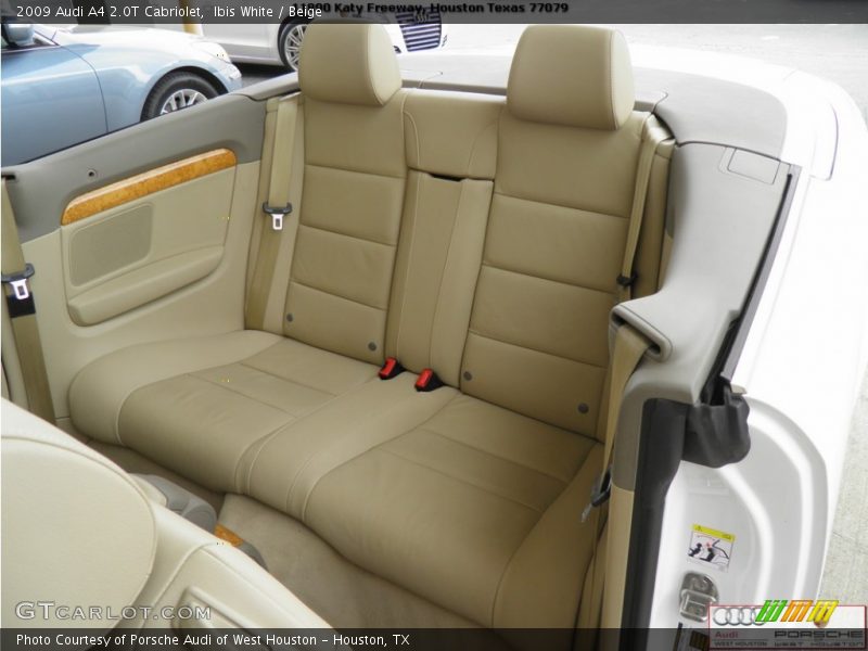 Ibis White / Beige 2009 Audi A4 2.0T Cabriolet