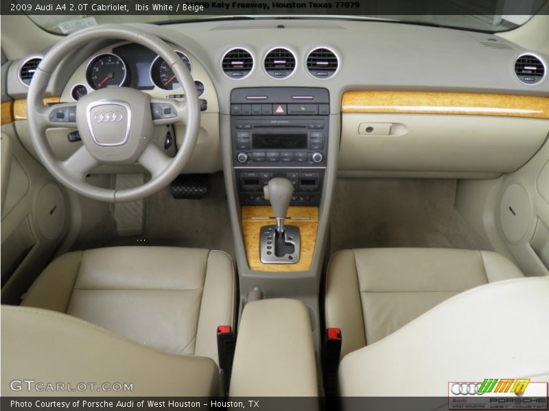 Ibis White / Beige 2009 Audi A4 2.0T Cabriolet