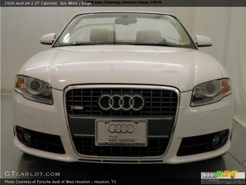 Ibis White / Beige 2009 Audi A4 2.0T Cabriolet