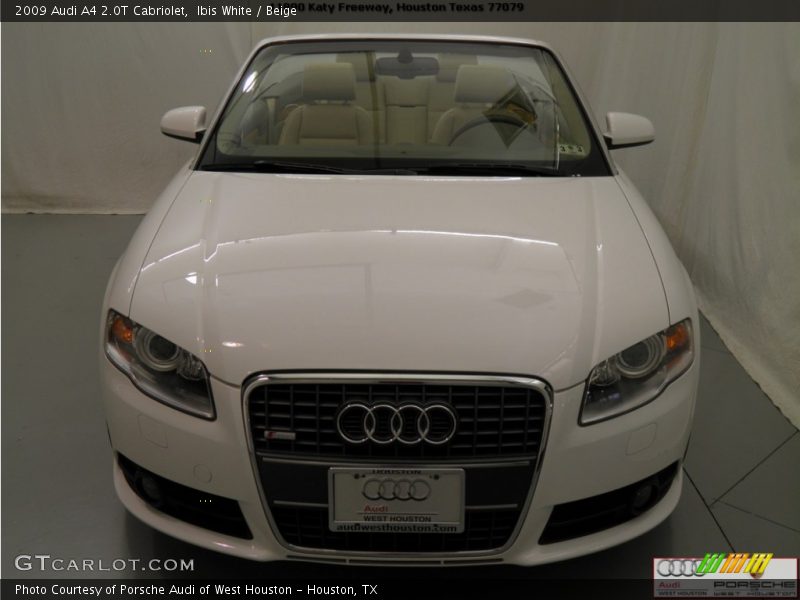 Ibis White / Beige 2009 Audi A4 2.0T Cabriolet