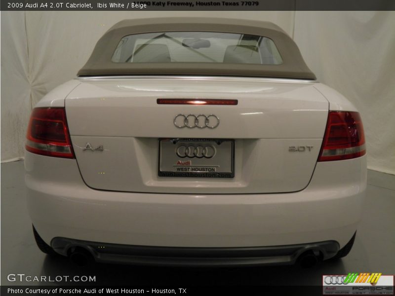 Ibis White / Beige 2009 Audi A4 2.0T Cabriolet