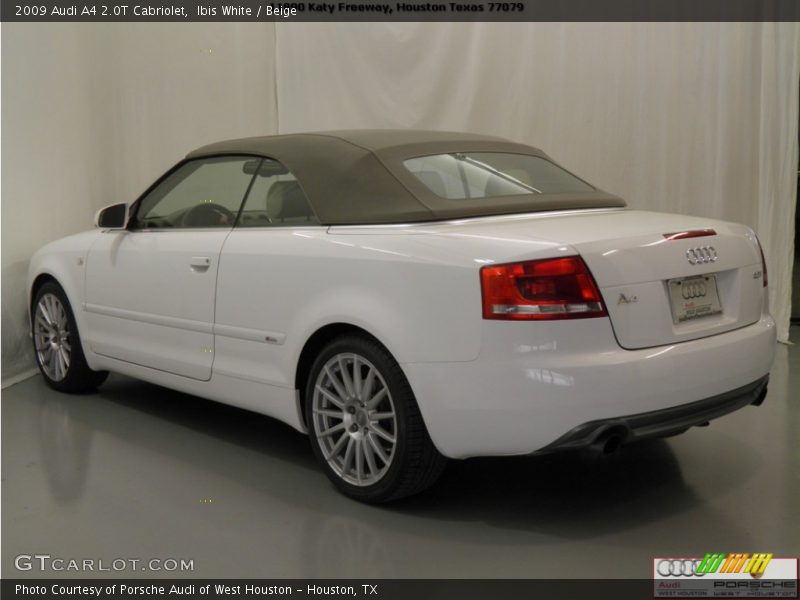 Ibis White / Beige 2009 Audi A4 2.0T Cabriolet