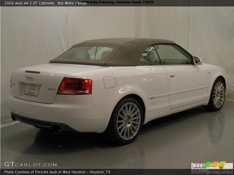 Ibis White / Beige 2009 Audi A4 2.0T Cabriolet