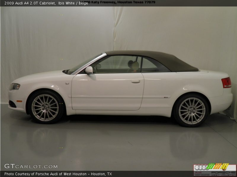 Ibis White / Beige 2009 Audi A4 2.0T Cabriolet