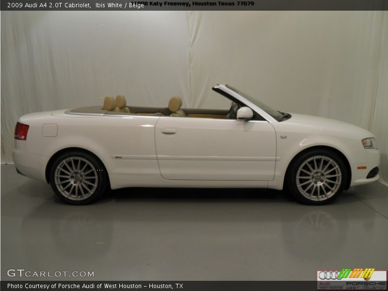 Ibis White / Beige 2009 Audi A4 2.0T Cabriolet