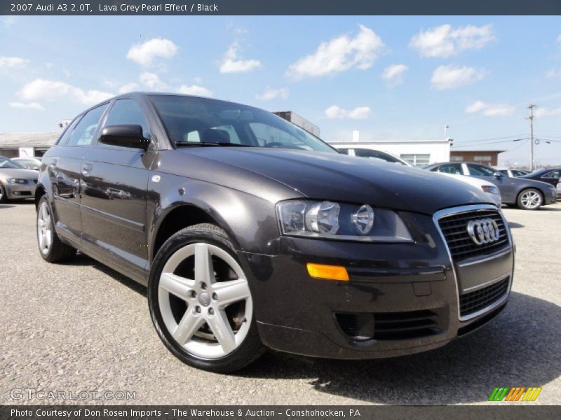 Lava Grey Pearl Effect / Black 2007 Audi A3 2.0T