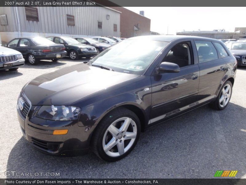 Lava Grey Pearl Effect / Black 2007 Audi A3 2.0T