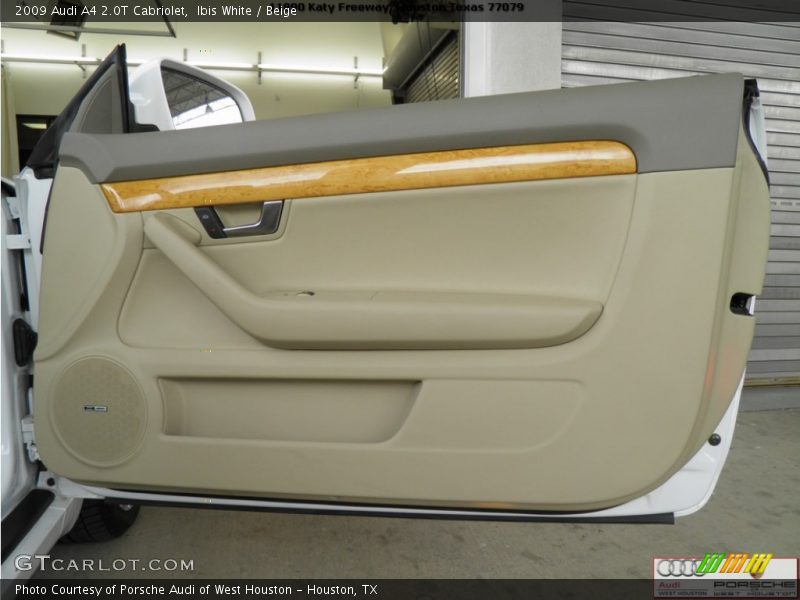 Ibis White / Beige 2009 Audi A4 2.0T Cabriolet