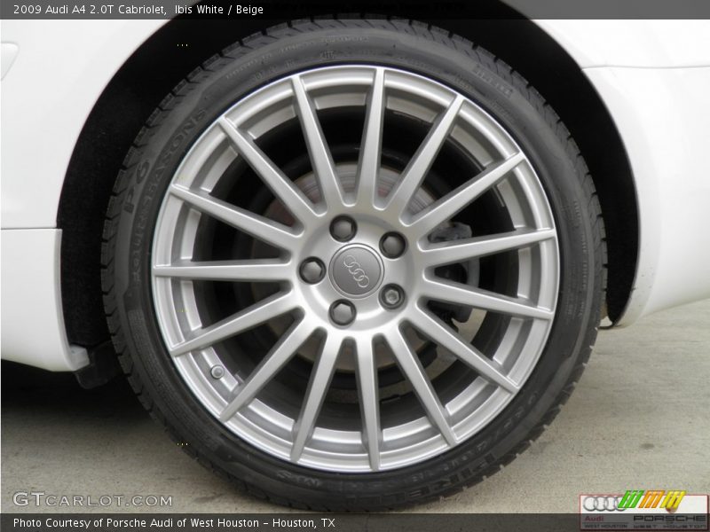 Ibis White / Beige 2009 Audi A4 2.0T Cabriolet