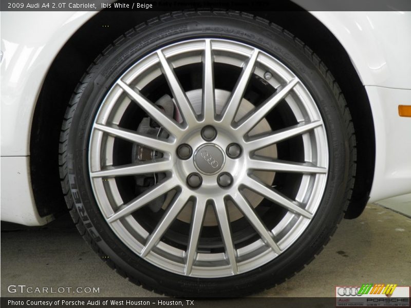 Ibis White / Beige 2009 Audi A4 2.0T Cabriolet