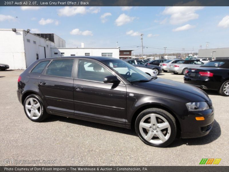 Lava Grey Pearl Effect / Black 2007 Audi A3 2.0T