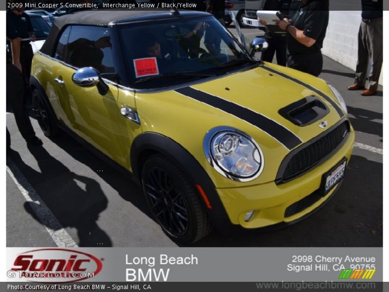 Interchange Yellow / Black/Yellow 2009 Mini Cooper S Convertible