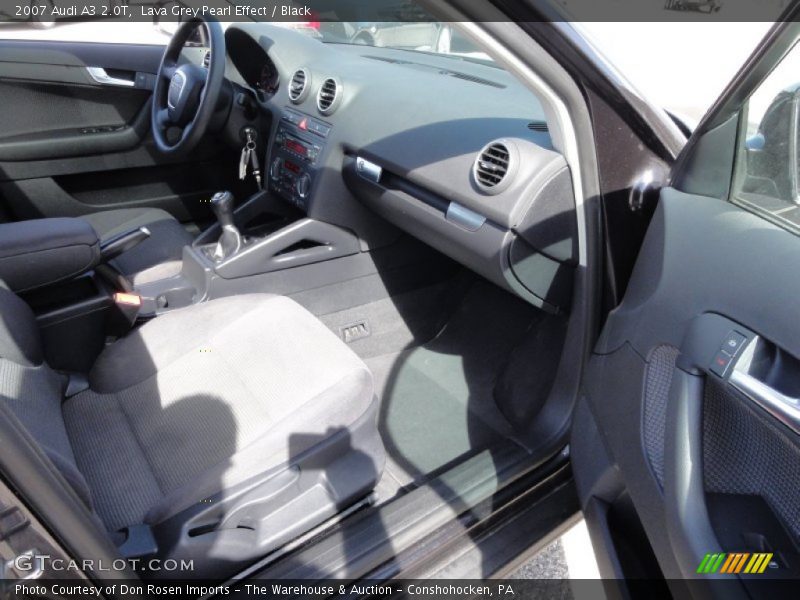 Lava Grey Pearl Effect / Black 2007 Audi A3 2.0T