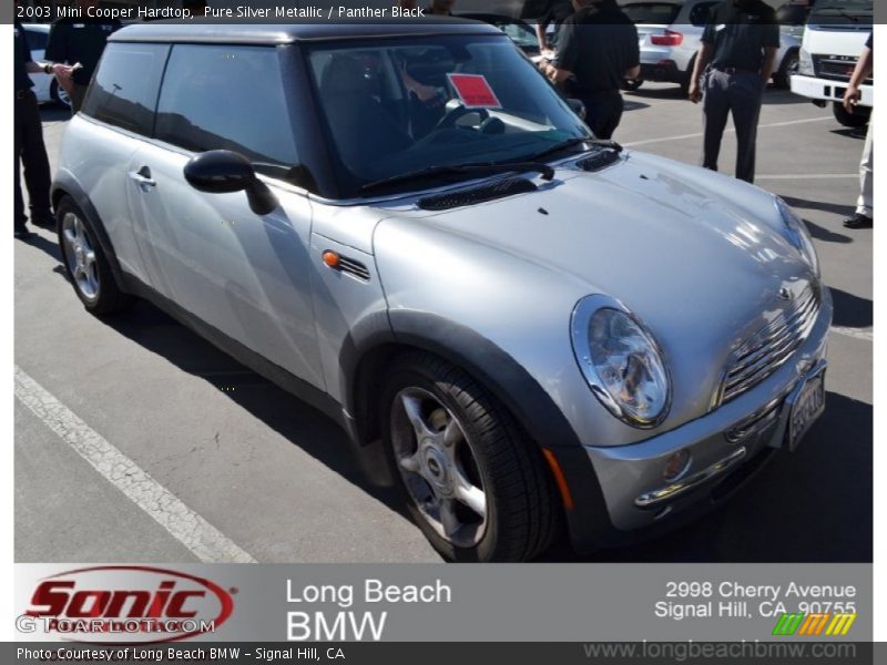 Pure Silver Metallic / Panther Black 2003 Mini Cooper Hardtop