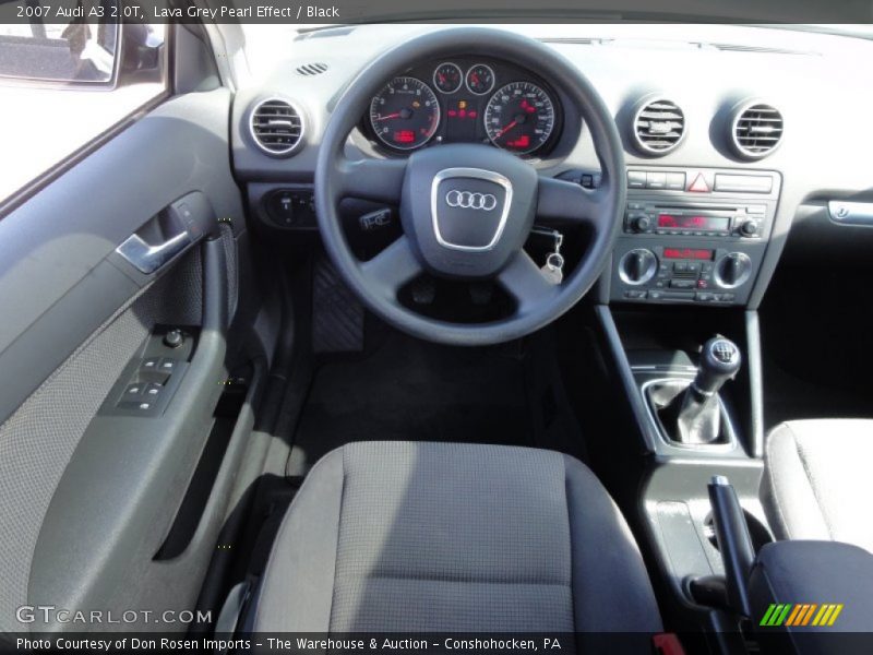 Lava Grey Pearl Effect / Black 2007 Audi A3 2.0T