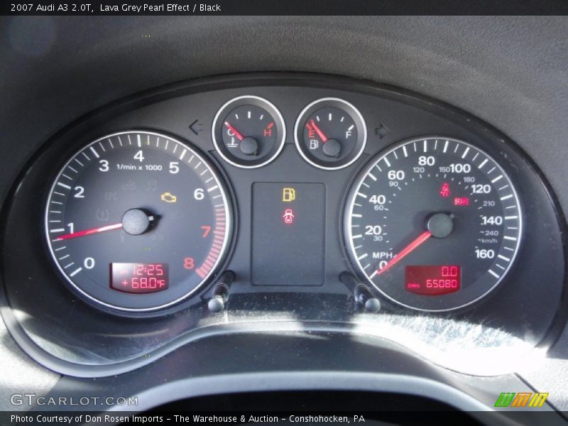 Lava Grey Pearl Effect / Black 2007 Audi A3 2.0T